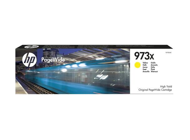 Blekk HP F6T83AE 973X XL PW gul til HP Pagewide printer (MFP 477) 